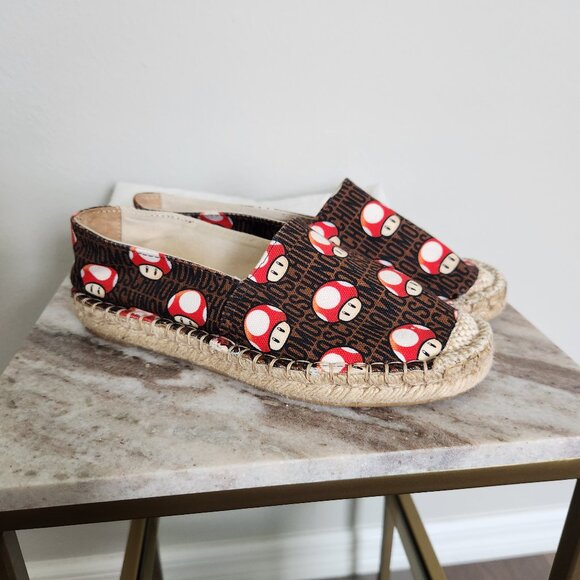 Moschino Couture X Jeremy Scott SS16 Super Mario Toad Canvas Espadrilles